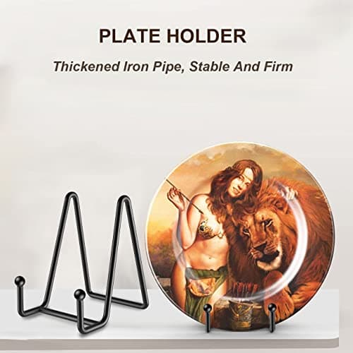 Compact Plate Stands, 3-Pack 4.5-Inch Display Stand, Multipurpose Holder