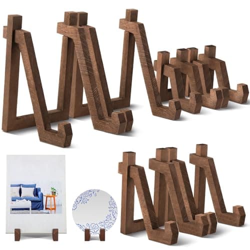 Wooden Plate Holder Display Stand for 3 Size Plate