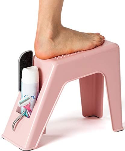 Grey Shower Foot Rest - Pedicure Stand - (Supplies Not Included) — Pink