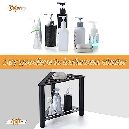 Shower Foot Rest, Corner Shower Stool, Shower Stool for Shaving Legs