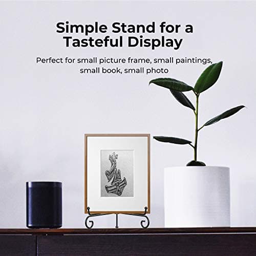 Plate Stands for Display - 6 Inch Plate Holder Display Stand + Metal Easel Stand (4 Pack)