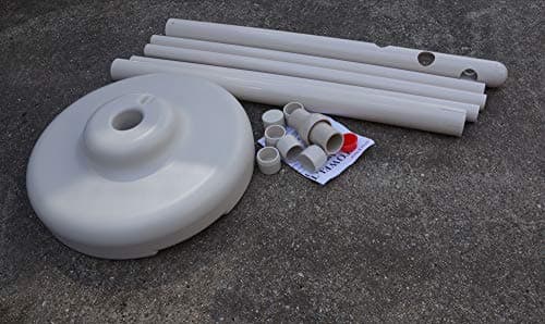Bone-Colored Outdoor Spa and Pool Towel Rack