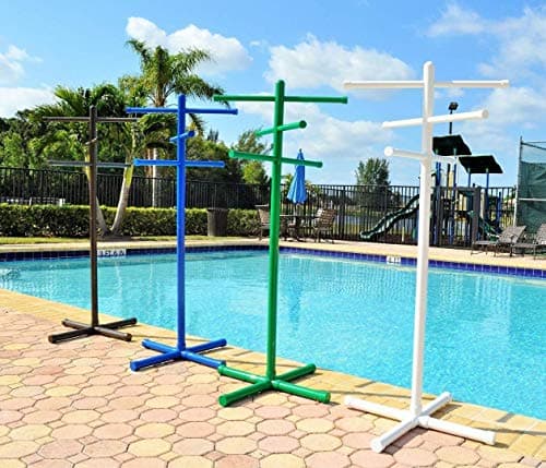 Bronze Premium Extra Tall Pool & Spa Towel Rack Outdoor PVC