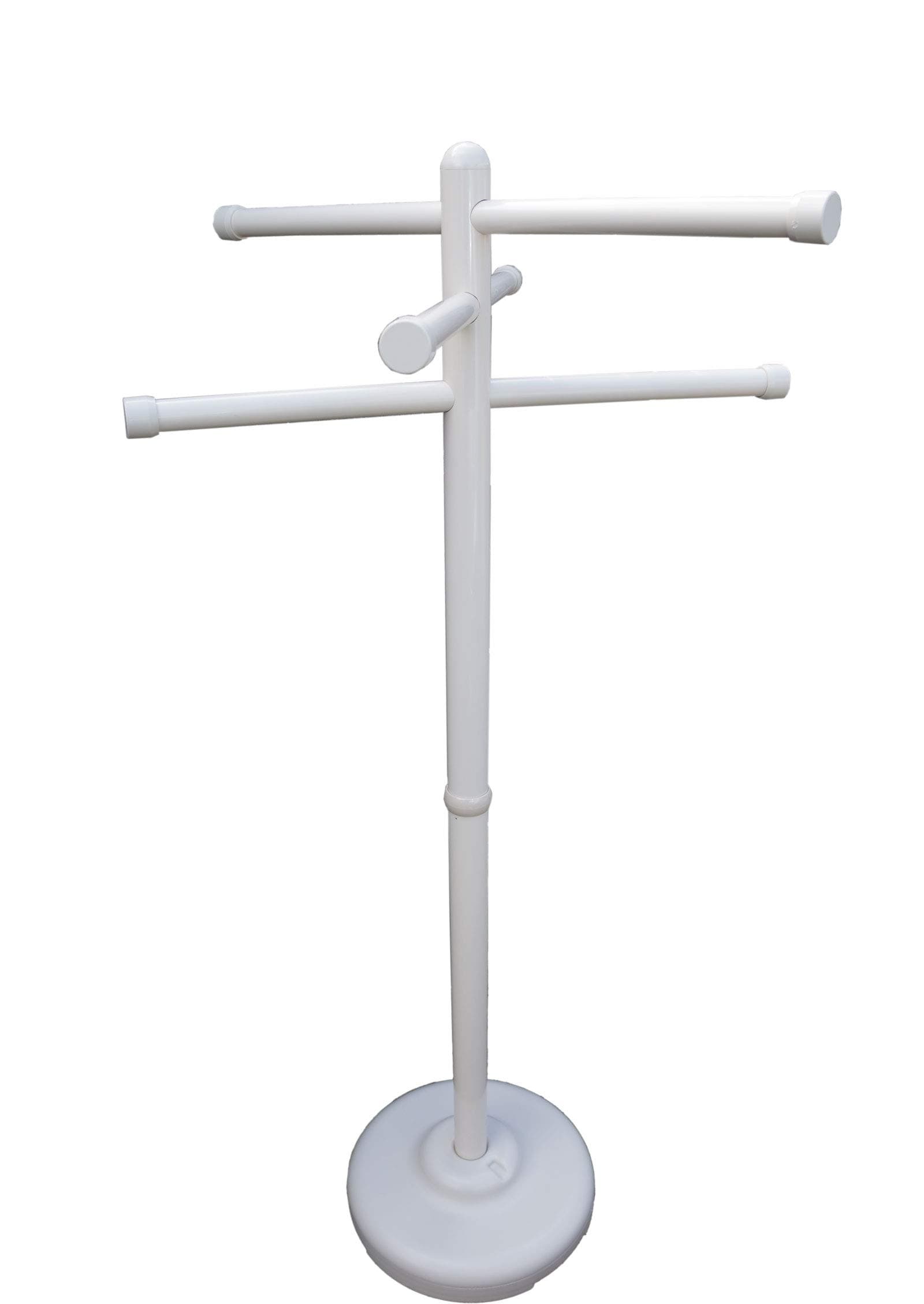 USA-Made Outdoor Lamp Company 3-Bar Towel Rack - Bone, 50" Tall